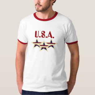 U.S.A. PATRIOTISK T-TRÖJA TRÖJA
