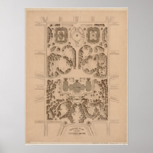 U.S. Arkitektonisk huvudstadjordning planerar Poster