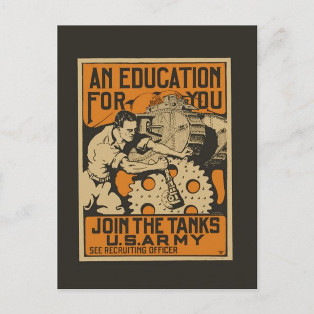 U.S. Armé som rekryterar vykortet Vykort (Framsida)