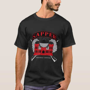 U.S. Army Combat Ingenjör Sapper T Shirt