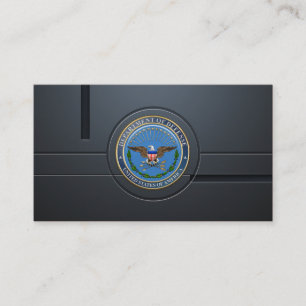 U.S. Avdelning av försvar (DOD)emblemen [3D] Visitkort