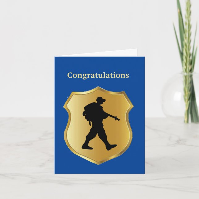 U.S. Border Patrol Academy Graduation Card Kort (Framsida)