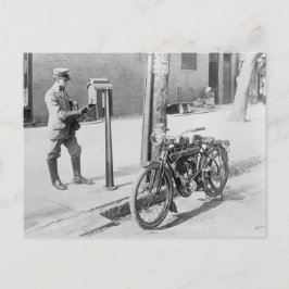 U.S. Brevbärare & motorcykel Vykort