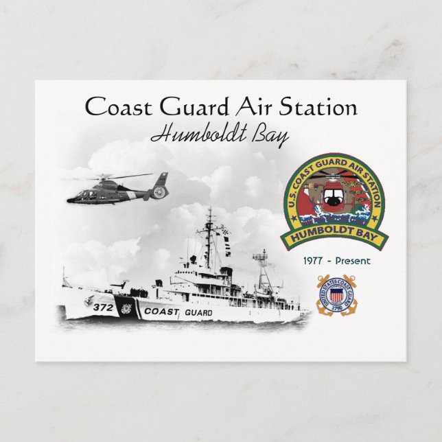U.S.C.G. Luft Station Humboldt Bay Kalifornien Vykort (Framsida)