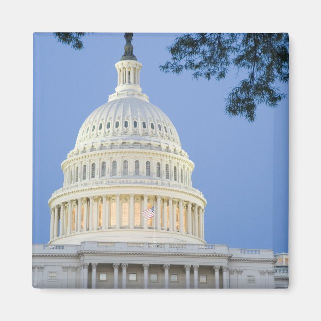 U.S. Capitol i skymningen, Washington D.C. (distri Magnet (Framsidan)
