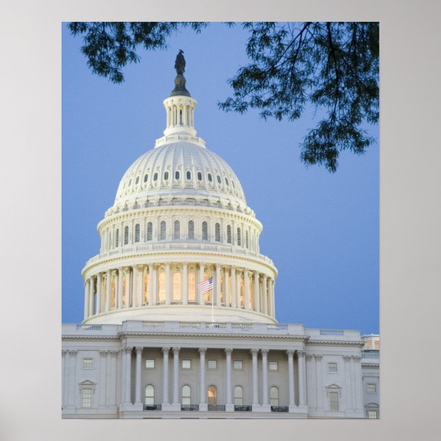 U.S. Capitol i skymningen, Washington D.C. (distri Poster (Framsidan)