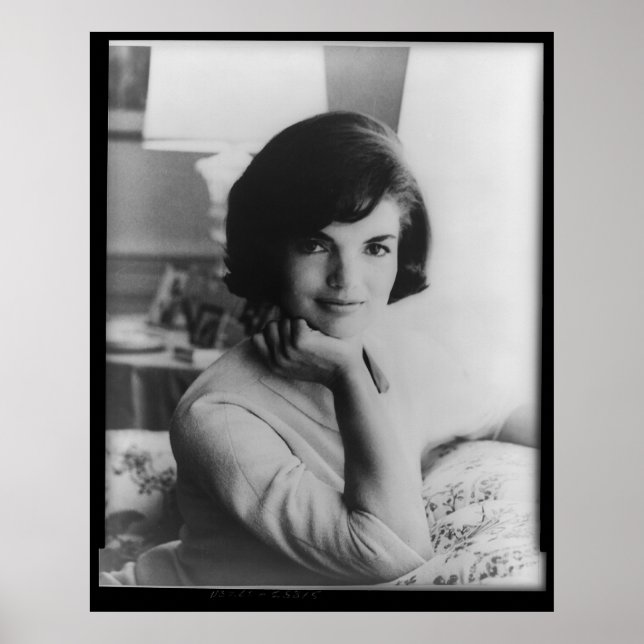 U.S. First Dam Jacqueline Kennedy Porträtt Poster (Framsidan)