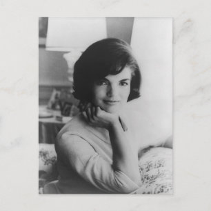 U.S. First Dam Jacqueline Kennedy Porträtt Vykort