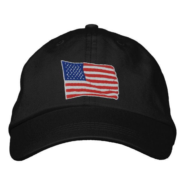 U.S. Flagga Embroized Hat Broderad Keps (Framsida)