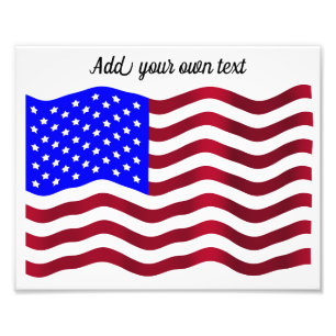 U.S. Flagga Fototryck