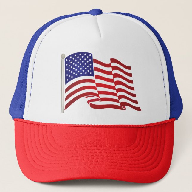 U.S. Flagga Hat Truckerkeps (Framsida)