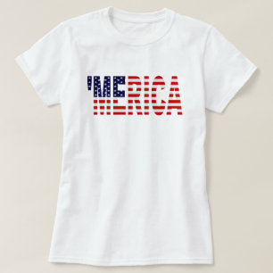 U.S. Flagga'MERICA-skjorta T-shirt