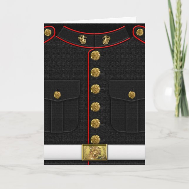 U.S. Flottor: Enhetlig USMC-klänning [3D] Kort (Framsida)