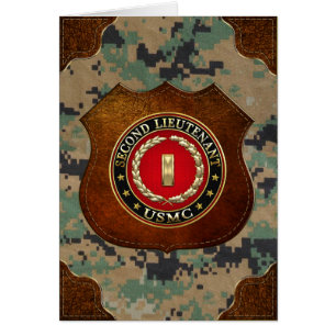 U.S. Flottor: Fänrik (USMC 2ndLt) [3D] Hälsningskort