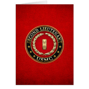 U.S. Flottor: Fänrik (USMC 2ndLt) [3D] Hälsningskort