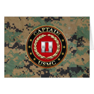 U.S. Flottor: Leda (USMC-Capt) [3D] Hälsningskort