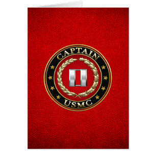 U.S. Flottor: Leda (USMC-Capt) [3D] Hälsningskort