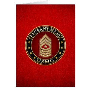 U.S. Flottor: Sergeant Ha som huvudämne (USMC Hälsningskort