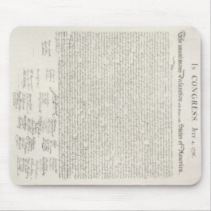 U.S. Förklaring av självständighet Mousepad Musmatta