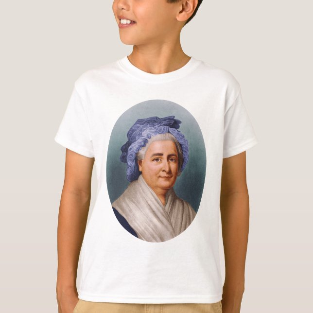 U.S. Första dam Martha Dandridge Custis Washington T Shirt (Framsida)
