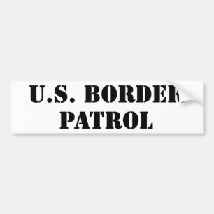 U.S. Gränsbevakning (text) Bildekal