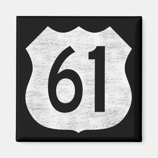U.S. Highway 61 Route Sign Magnet (Framsidan)