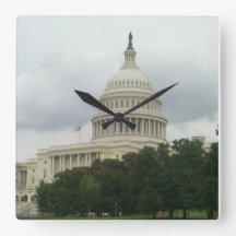 U.S. Huvudstad Bygger med Cloudy Himlar