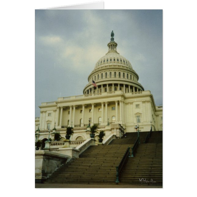 U.S. Huvudstad Hälsningskort (Framsidan)