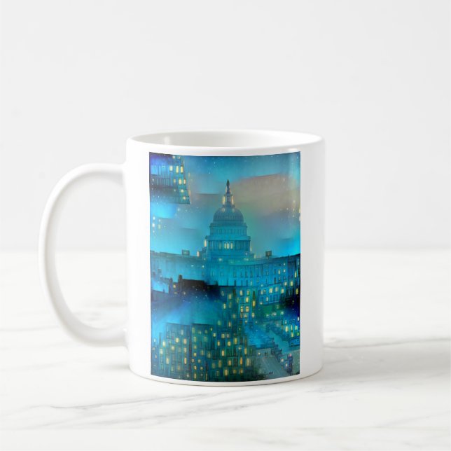 U.S. Huvudstad i ljus Kaffemugg (Vänster)