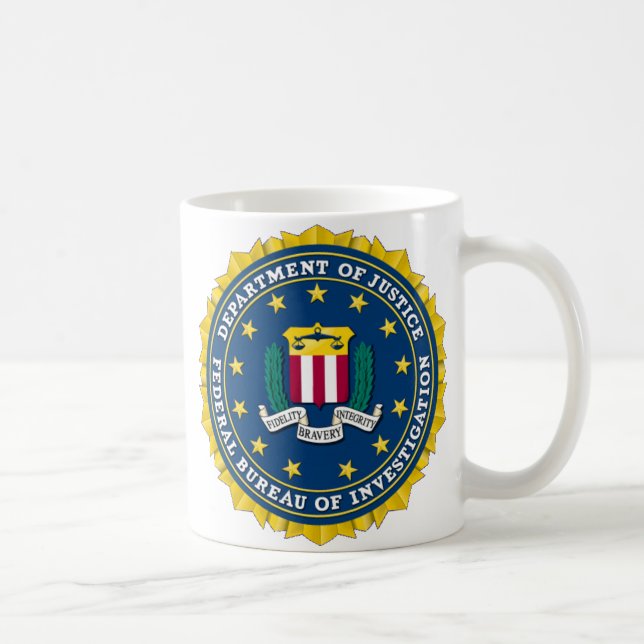 U.S. JUSTITIEDEPARTEMENTET - FBI KAFFEMUGG (Höger)