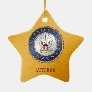 U.S. Keramisk prydnad för marin Julgransprydnad Keramik
