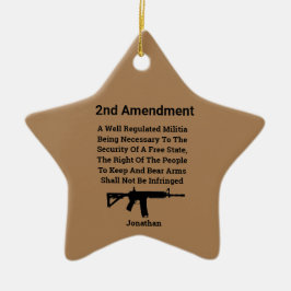 U:s konstituerande Höger att bära Armens andra änd Julgransprydnad Keramik