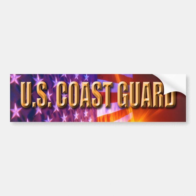 U.S. Kusten Guard Bumper Sticker Bildekal (Framsidan)