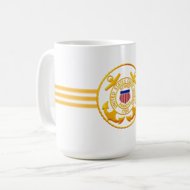 U.S. Kusten Guard Coffee O Mugg (Framsida vänster)