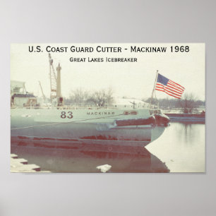 U.S. Kusten Guard Mackinaw Icebrytare Poster
