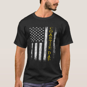 U.S. Kusten Guard Uscg Coastie Pappa Flagga T Shirt