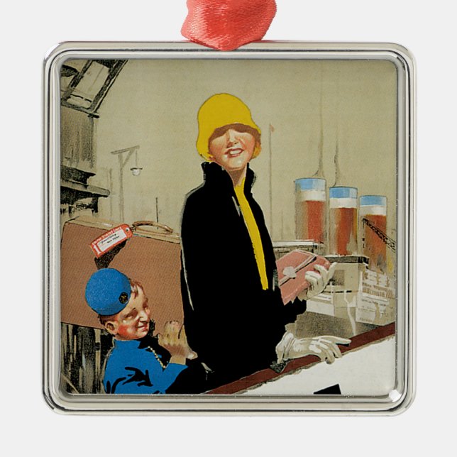 U.S.L. ~ Comfort, Courtesy, Safety, Speed Julgransprydnad Metall (Framsidan)