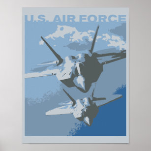 U.S. Luft Force Jet Poster
