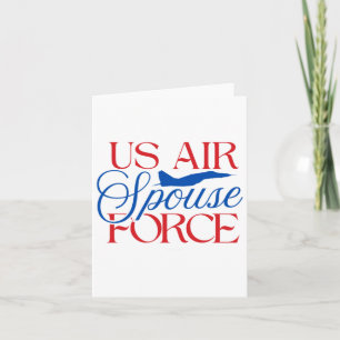 U.s. Luft Force Spouse - stolt militärfru Husban Kort