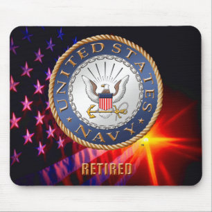 U.S. Marin pensionerade Mousepad Musmatta