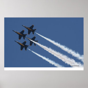 U.S. Marinblå änglar Poster