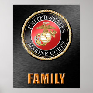 U.S. Marinkorpralfamilj Poster