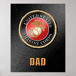U.S. Marinkorpralpappa Poster