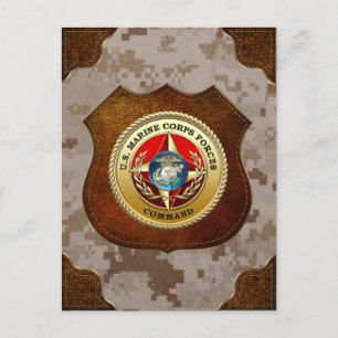 U.S. Marinkorpralstyrkor befaller (MARFORCOM) [3D] Vykort