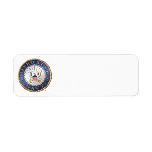 U.S. Marinreturadressetikett Returadress Etikett
