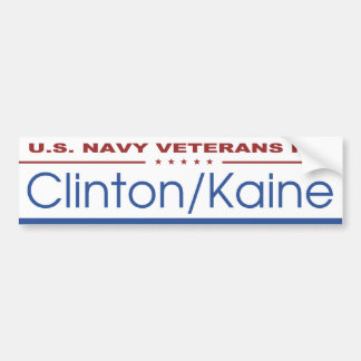 U.S. Marinveteran för Clinton/den Kaine bildekalen Bildekal