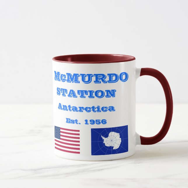 U.S. McMurdo Antarctica Souvenir Mugg (Höger)