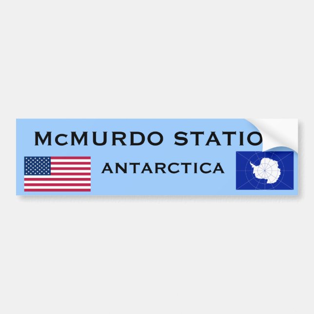 U.S. - McMurdo Antarktis bildekal (Framsidan)