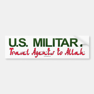 U.S. Militär: Resebyråman till Allah Bildekal