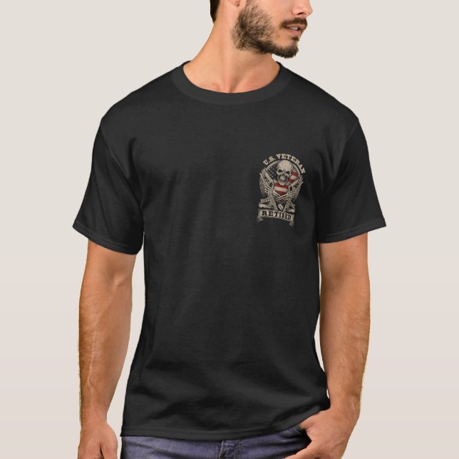 U.S. Militär veteran pensionerade 10tshirts.com Tee (Framsida)